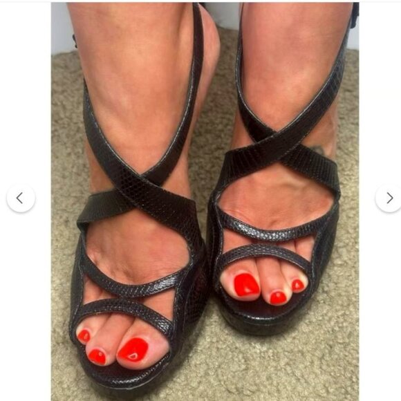 Burberry Python🔥5" Platform Heels - Picture 5 of 16